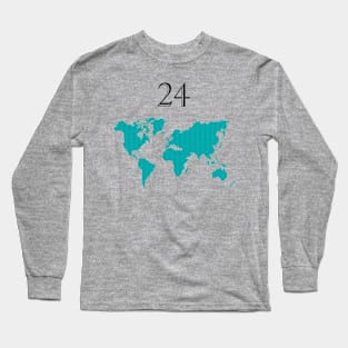 My Number 24 & The World Long Sleeve T-Shirt